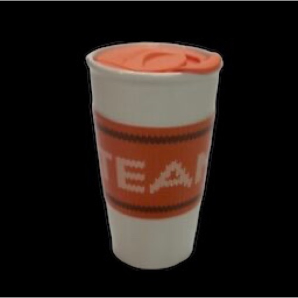 STARBUCKS “TEAM PSL” Punkin Spice Latte Ceramic Tumbler ‘16 New!  AUTHENTIC